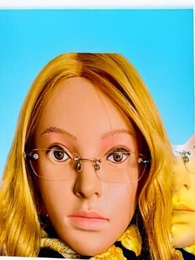 Chanel Italian Made Unisex Clear Blue 1501 743 53|16 135 Glasses